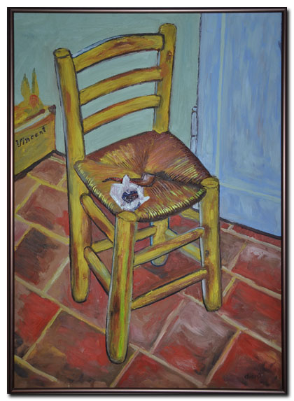 „Van Gogh Kopie“ (Stuhl mit Pfeife)